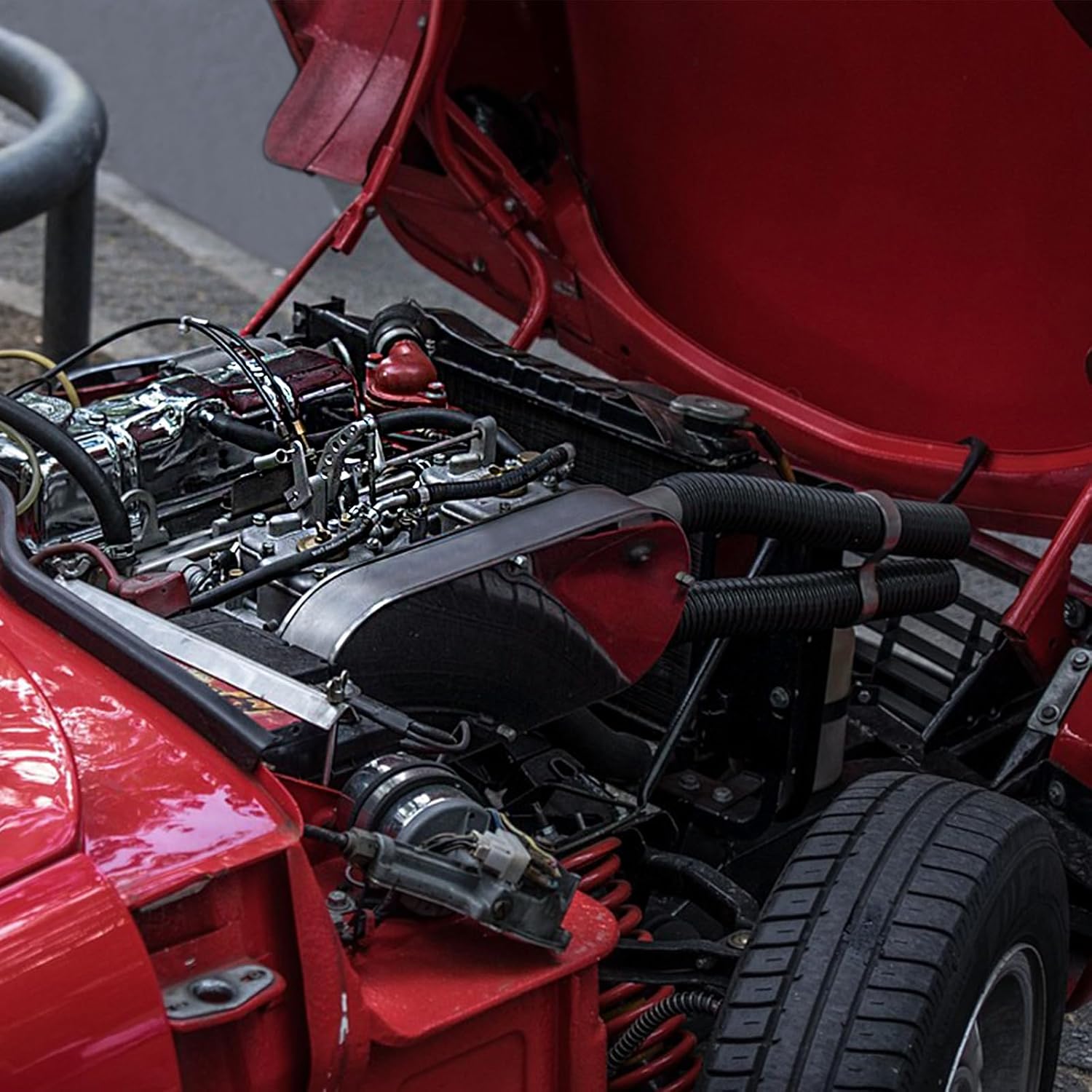 3/8" Fuel Line Hose, 10FT SAE 30R10 300PSI High Pressure Submersible for Automotive Fuel Systems Engines