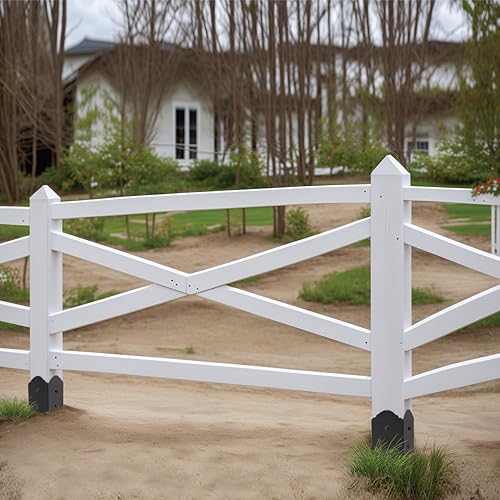 Miniatura 7 de Anclaje de metal resistente para poste de valla, 24 x 4 x 4 pulgadas, pico de tierra para buzón, comedero de pájaros, terraza, pancarta (juego de 4)