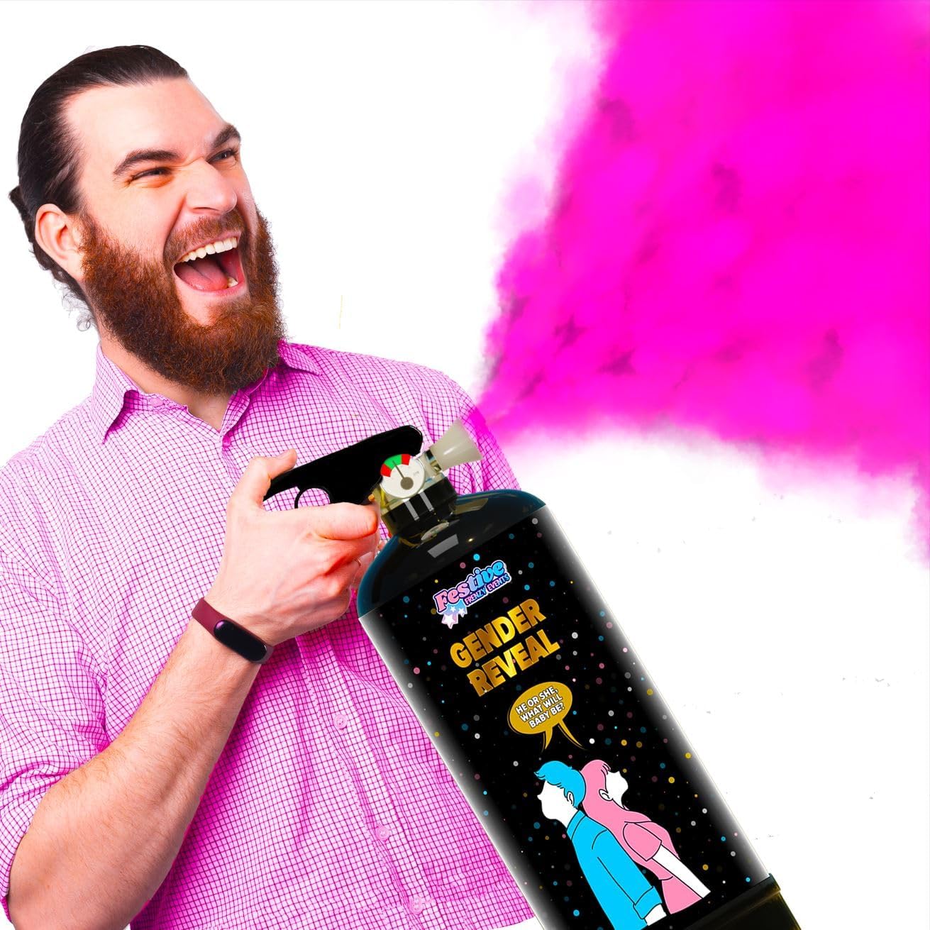 Giant Gender Reveal Fire Extinguisher Gender Reveal