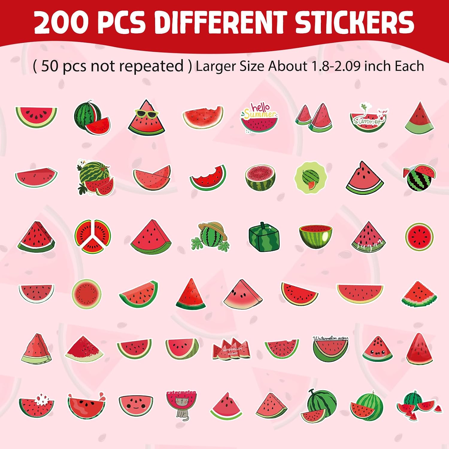 PerKoop 20 Pcs 32 Oz Clear Ice Cream Buckets with Lids, Watermelon image 3