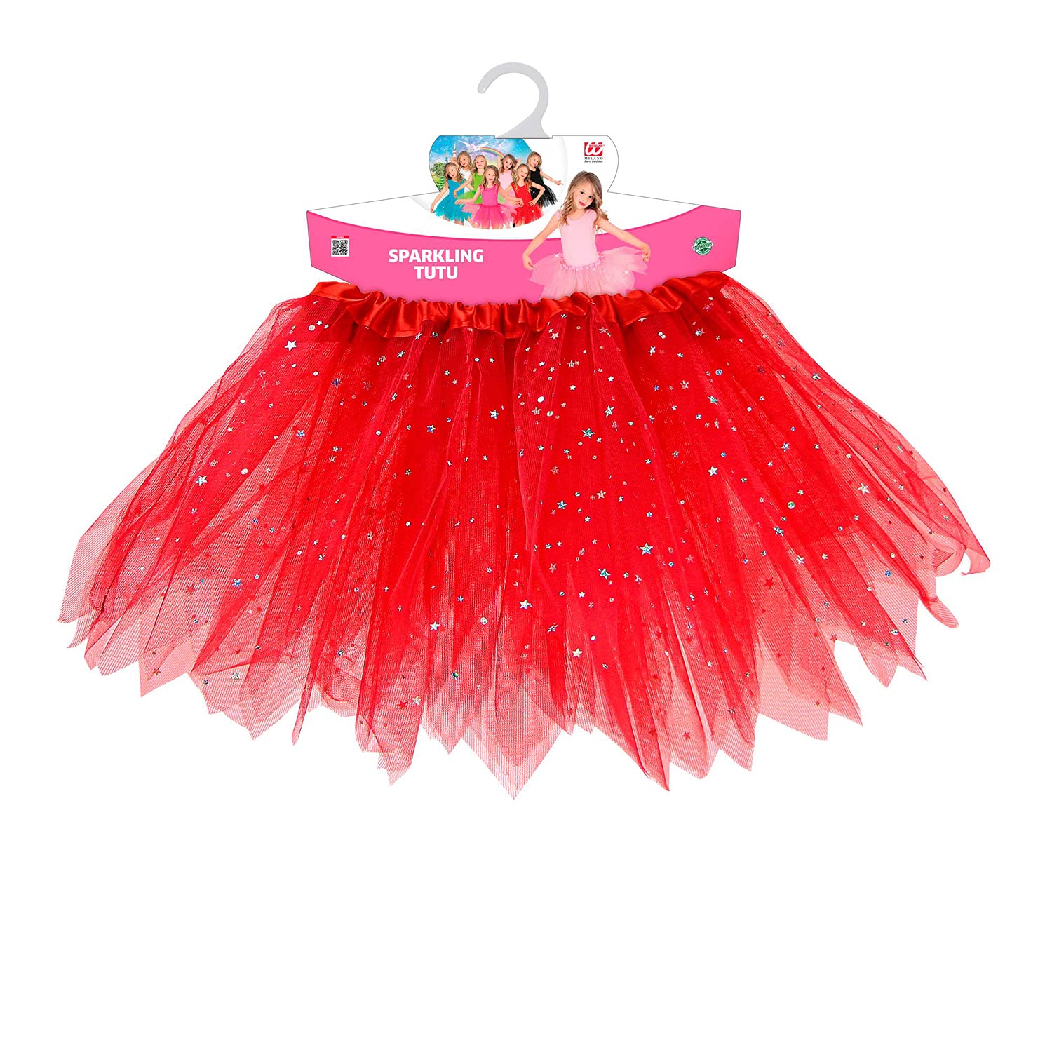 W WIDMANN MILANO Tutú Glitter 30 cm Enagua Bailarina Carnaval