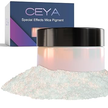 Ceya Interference Mica Powder, 1.8oz/ 50g Ghost Red Chrome Nail Powder