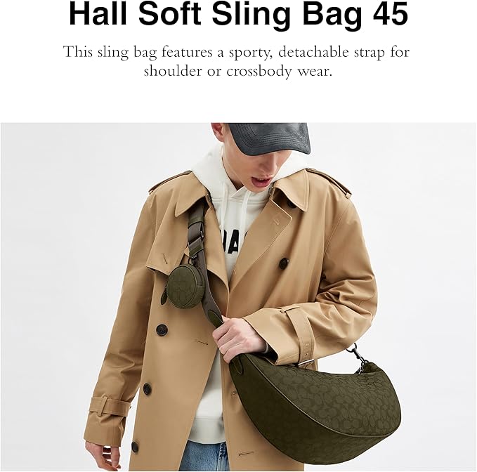 Amazon | COACH メンズ ホール ソフト スリングバッグ 45インチ
