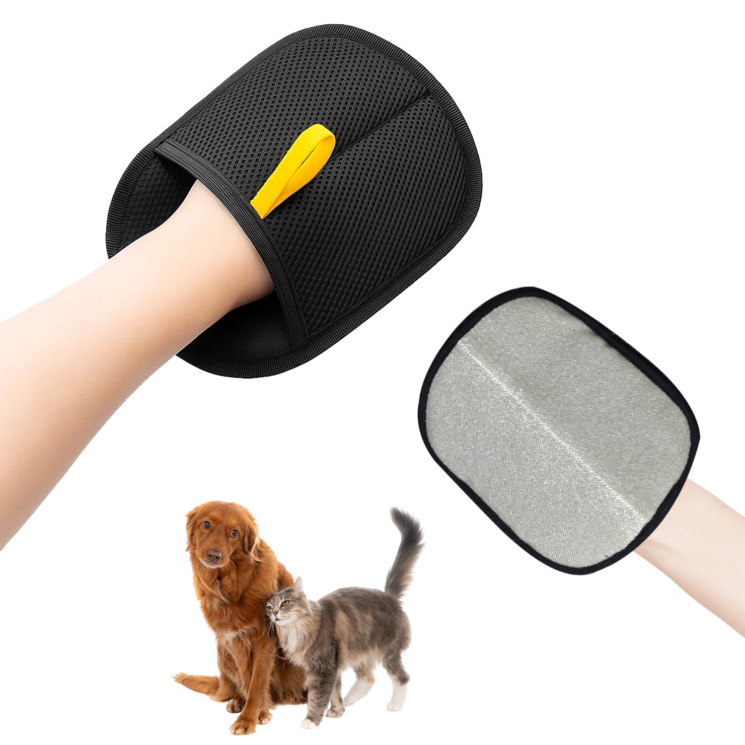 QIMMU Fell Magnet Handschuh,Katzenhandschuh,Fellhan Produktbild-Vorschau 2