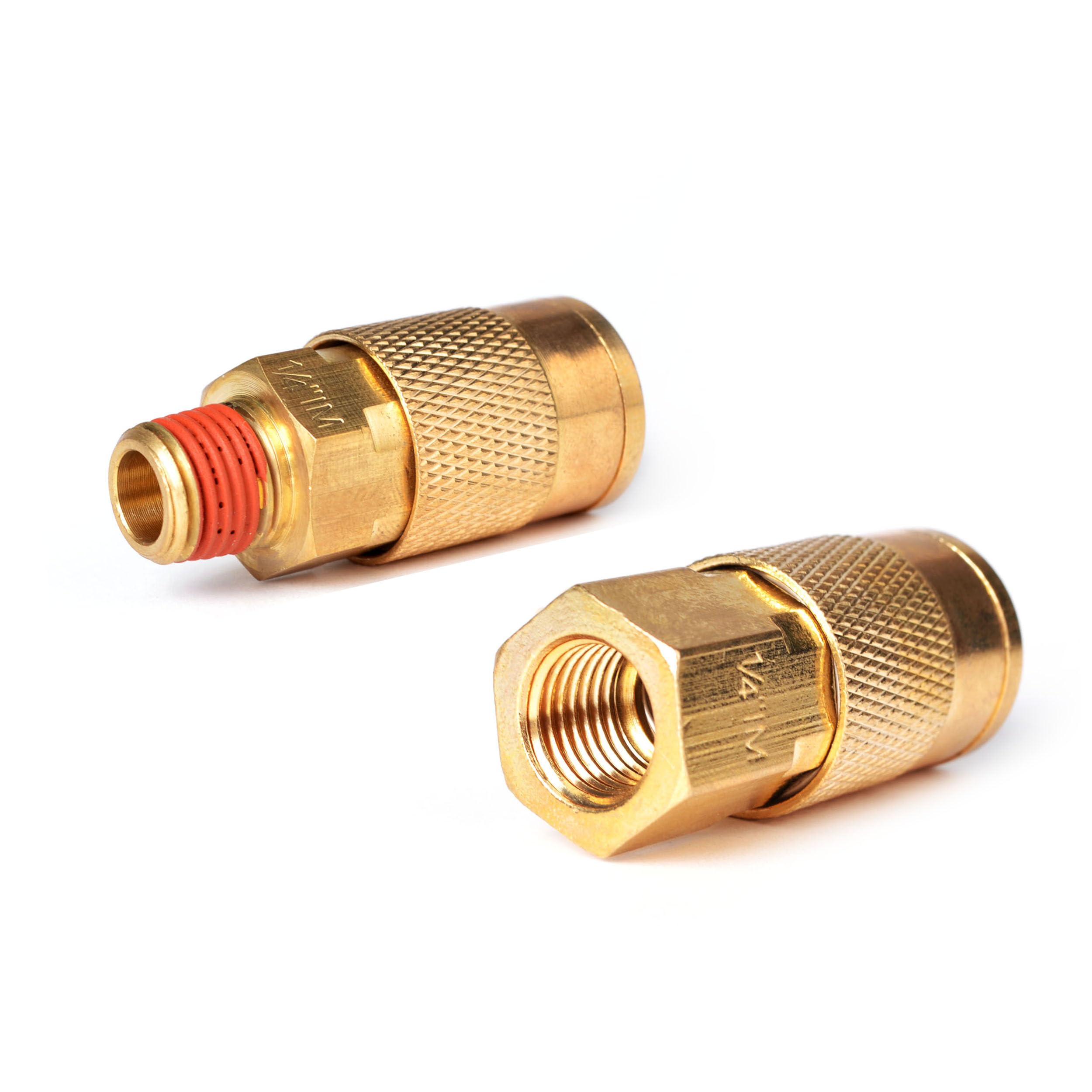 30 piezas de acoplador de aire NPT de 1/4 pulgadas y kit de enchufe, accesorios de aire de conexión rápida, conexión rápida industrial de latón macizo, juego de conectores
