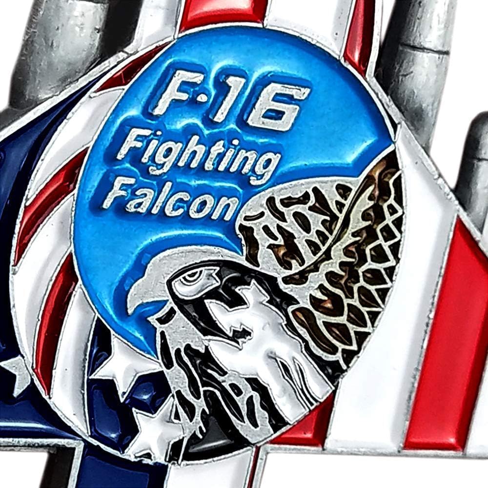 US Air Force F-16 Fighting Falcon Military Challenge Coin Airman Gift