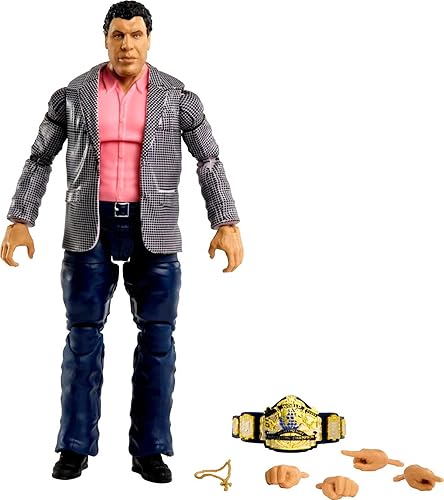 Miniatura 8 de Mattel WWE the Rock Elite Collection Figura de acción, articulación de lujo y detalles realistas con accesorios icónicos, 6 pulgadas