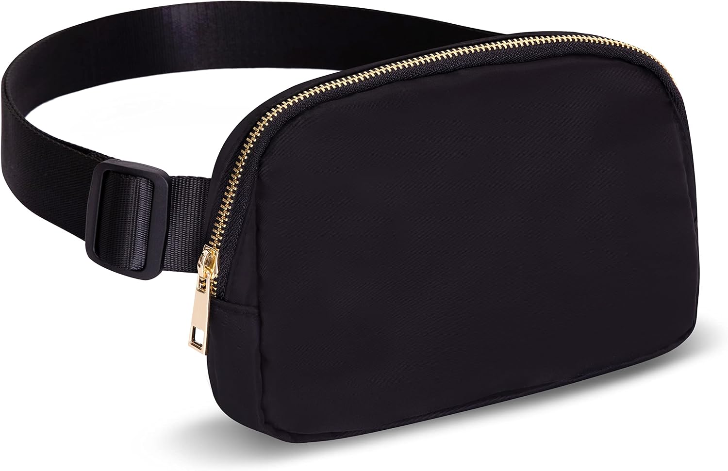 Fanny Pack extender strap for Women Men, Ginsco Fanny Pack Crossbody Bags Waterproof with Adjustable Strap DIY Patch,Mini Belt Bag for women Fashion Waist Pack Fits Hiking Running Travel Black M135