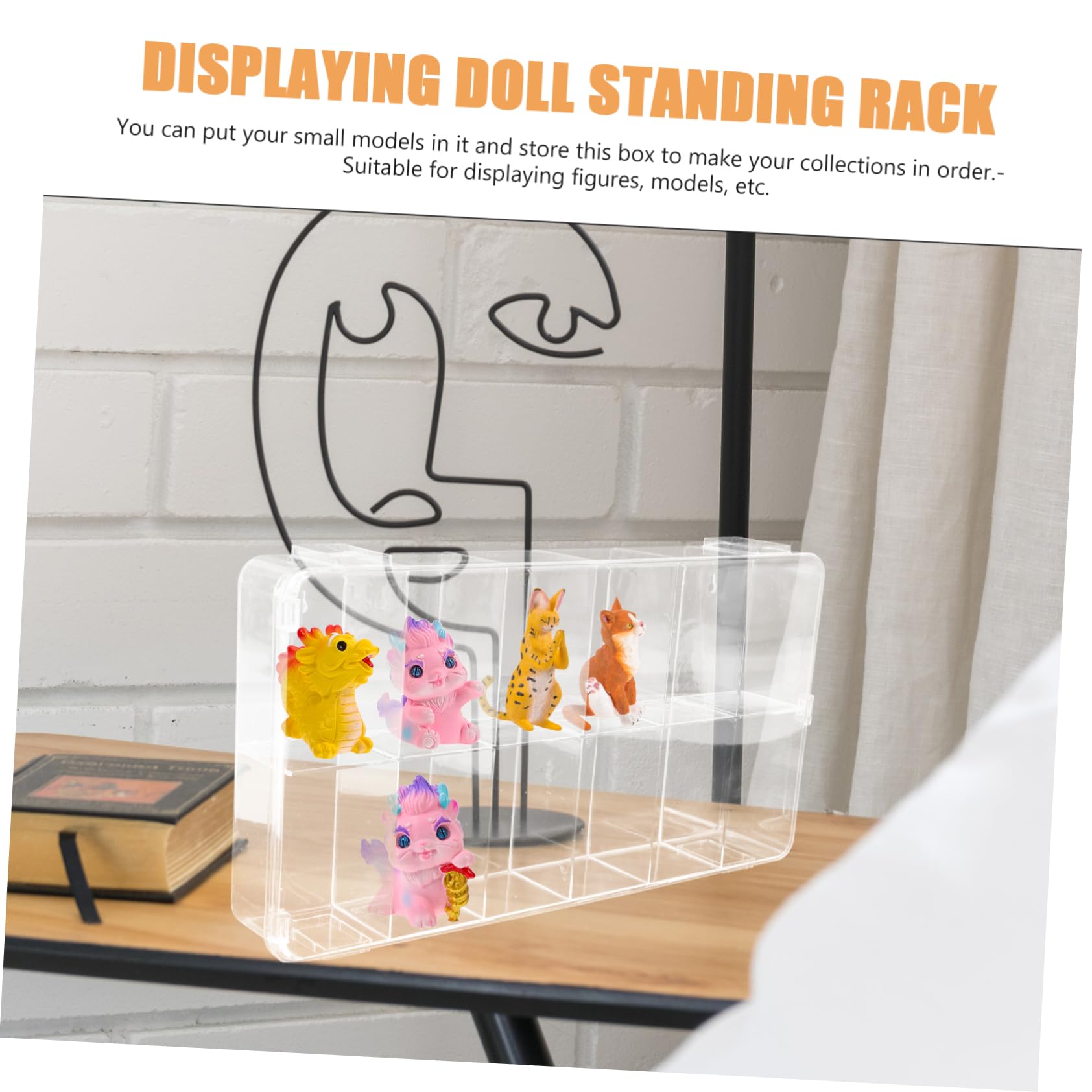 Présentoir De Figurines De Poupées Boîte De Rangement en Plastique pour Figurines en Acrylique Organisez Votre Collection