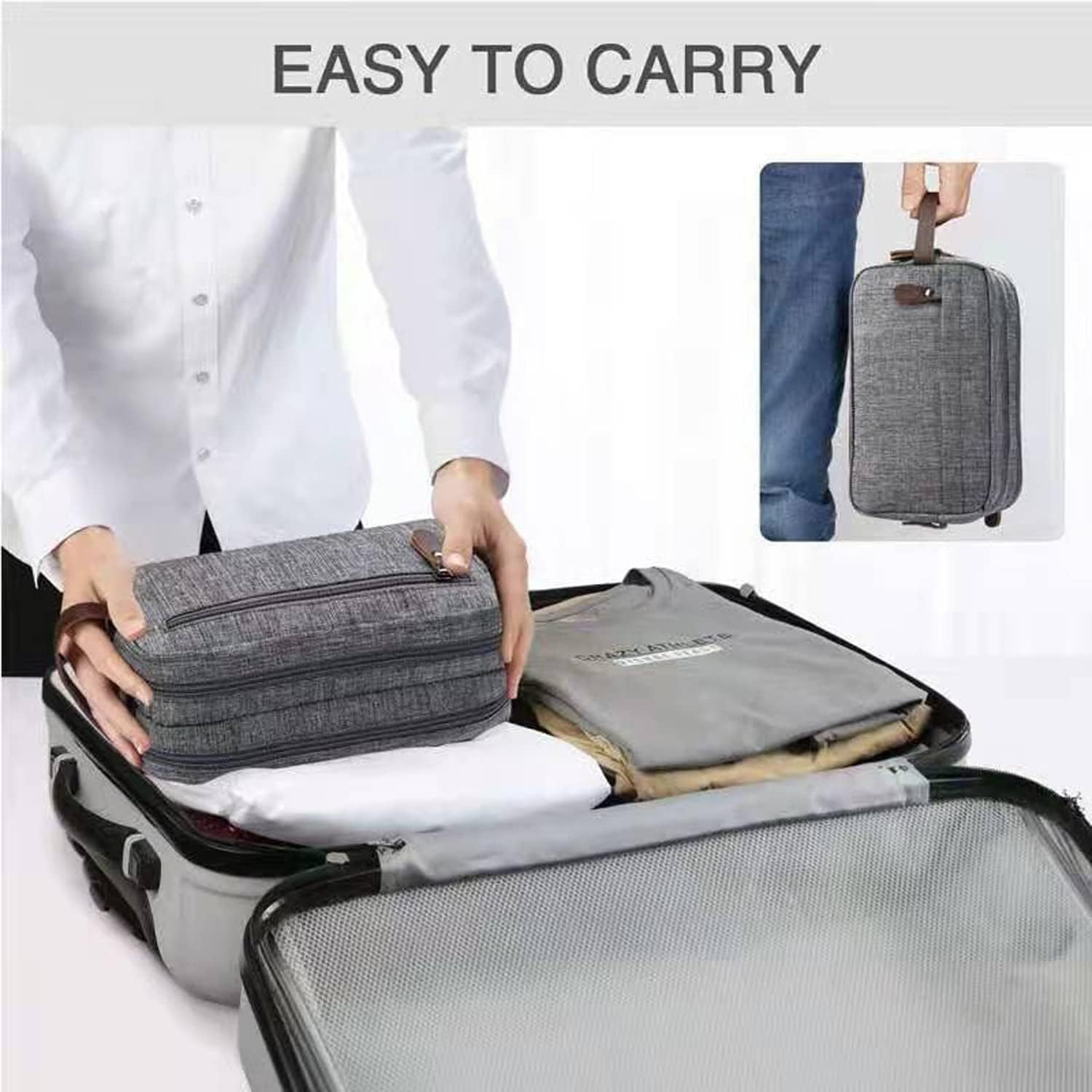 Necessaire Masculina Bolsa Organizadora Viagem Estojo Grande