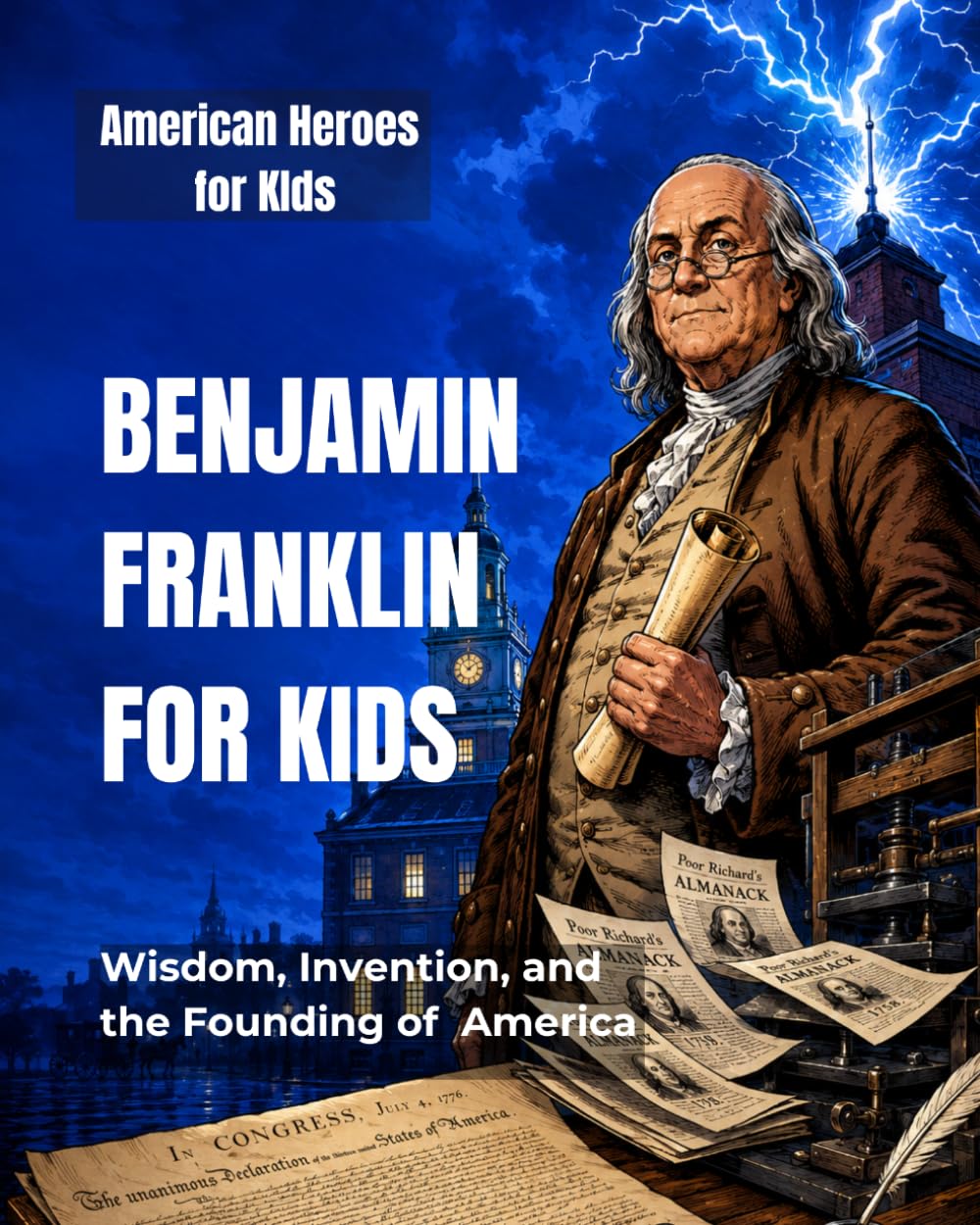 Benjamin Franklin for Kids: Wisdom, Invention, and the Founding of America (American Heroes for Kids)