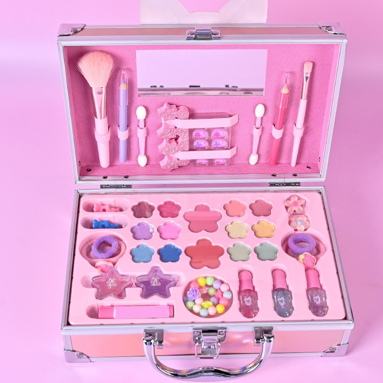 Kit per il trucco per bambini, kit per il trucco per ragazze Set di trucco | Princess Cosmetic Playset for Girls, Educational Facial Make Up Toys