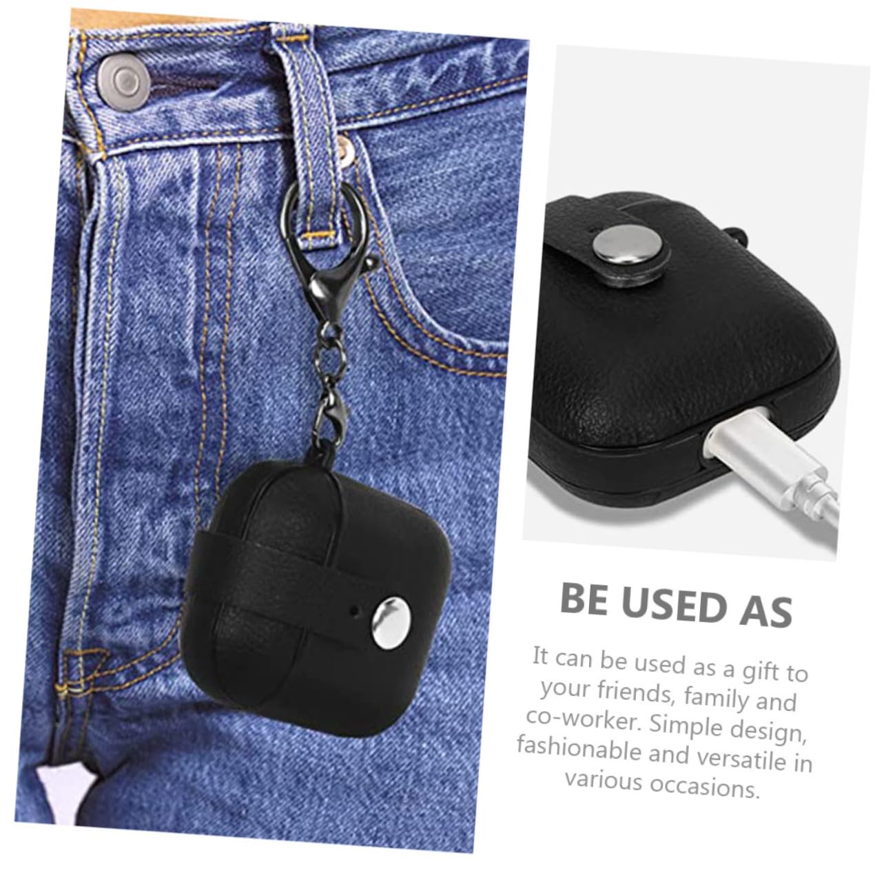 DOITOOL 5stücke Wireless Earphone Pu Leather Case Für Leicht Stoßfest Kratzfest Langlebig Und Schutzhülle Für Earbuds Als Für Und Familie