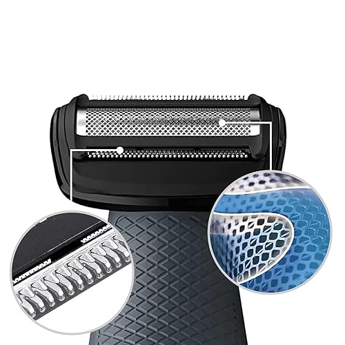 Miniatura 4 de BG2000 - Cabezal de repuesto para recortadora de cuerpo compatible con Phlip Bodygroom Shaver Series 7000 5000 3000, BG2000, cuchillas de repuesto