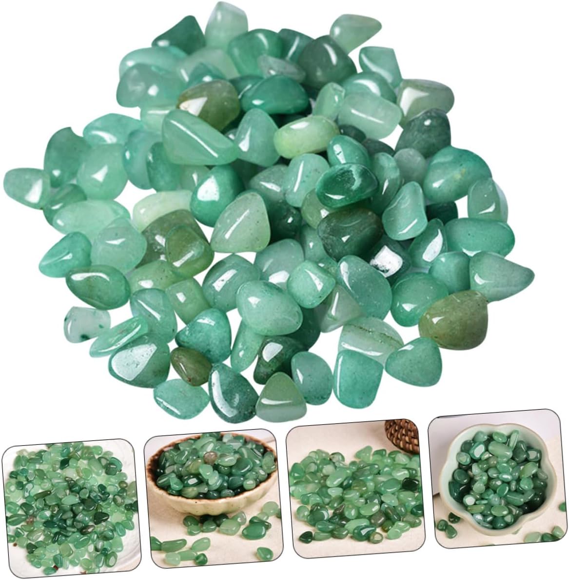 VANZACK 1set Natural Jade Decorative Aquarium Stones for Fish Tank Lightweight and Landscaping Rocks for Aquascaping and Floral Decoration