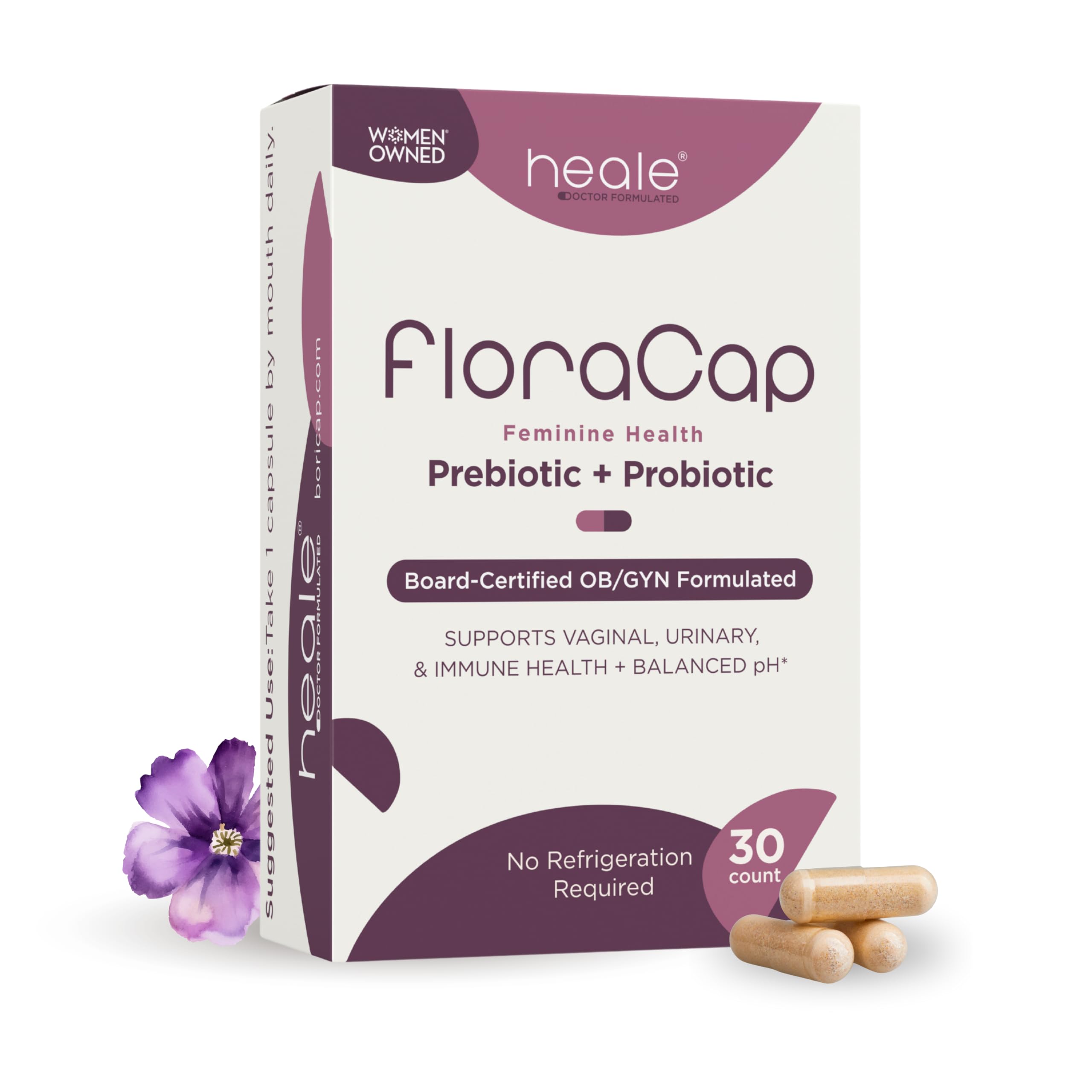 FloraCap Vaginal Probiotics for Women Health, 30 Oral Capsules
