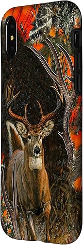Miniatura 8 de Funda para iPhone 12 Pro Max Caza de Ciervos Camo Naranja, Deer Skull Hunters