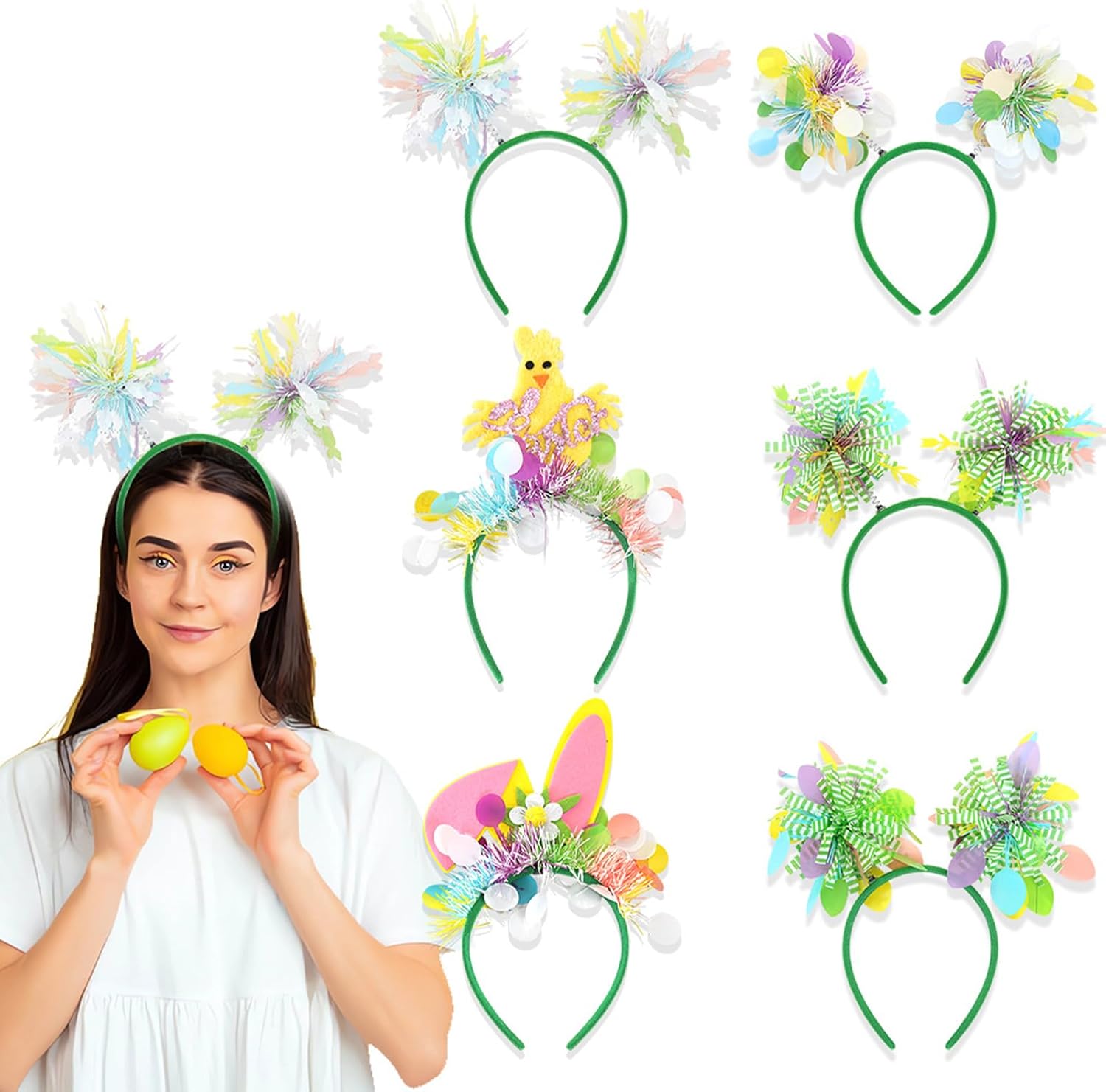 Hair Hoop Easter, – portable elegant compact portable Happy Day Hairband, Decoration Cartoon Spring Party, Festivals Weddings fo modern | Multipurpose Outdoor Indoor Utility
