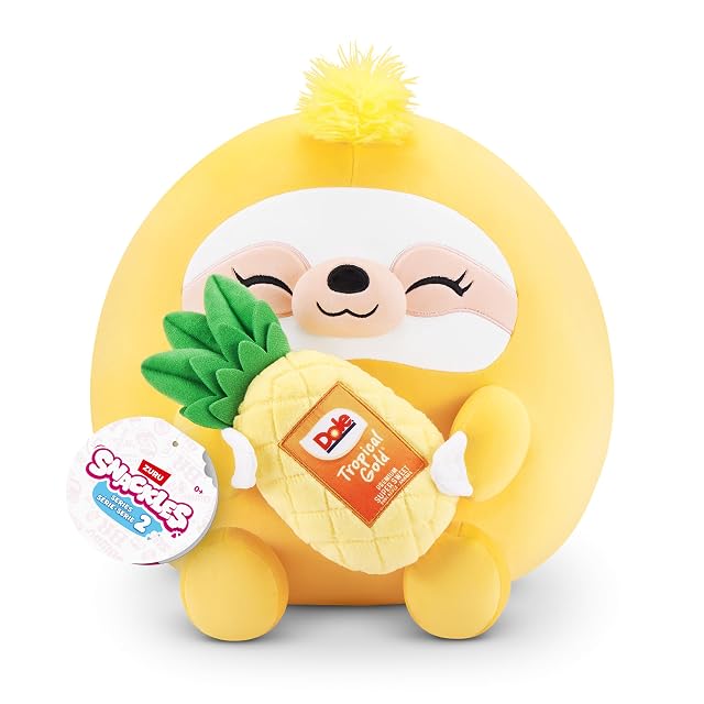 Snackles Serie 2 de 35 cm Snackle de ZURU muñeco blandito y achuchable de Peluche 35 cm con Accesorio…
