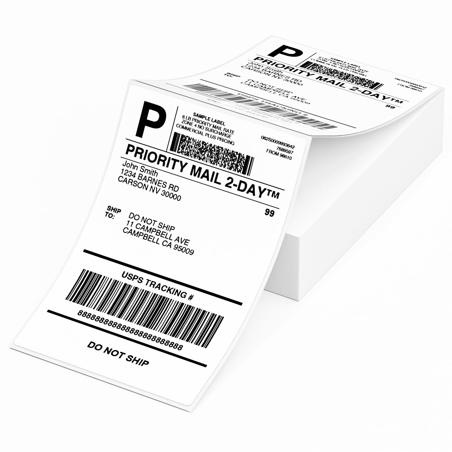 Phomemo 4X6 Thermal Labels - Shipping Labels, Thermal Printer Labels, Fan-Fold Label for Shipping Label, Address, Mail, Compatible with Zebra, Munbyn,