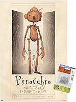 Vista 1 de Netflix Guillermo Del Toro Pinocho - Póster de pared con pasadores
