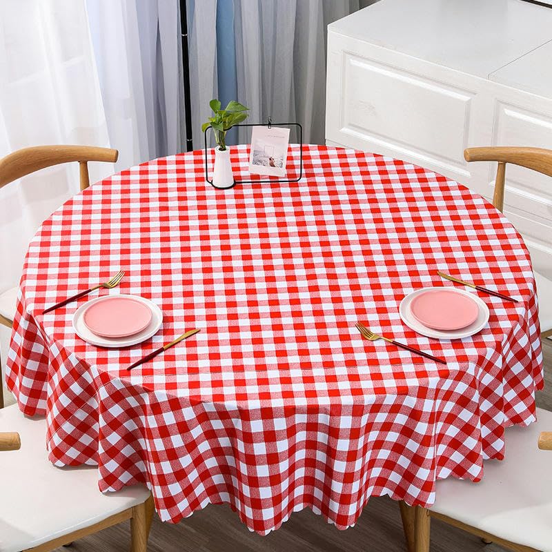 THAYLA 120-260CM Koffie Vierkant/Ronde Pvc Tafelkleed Veeg