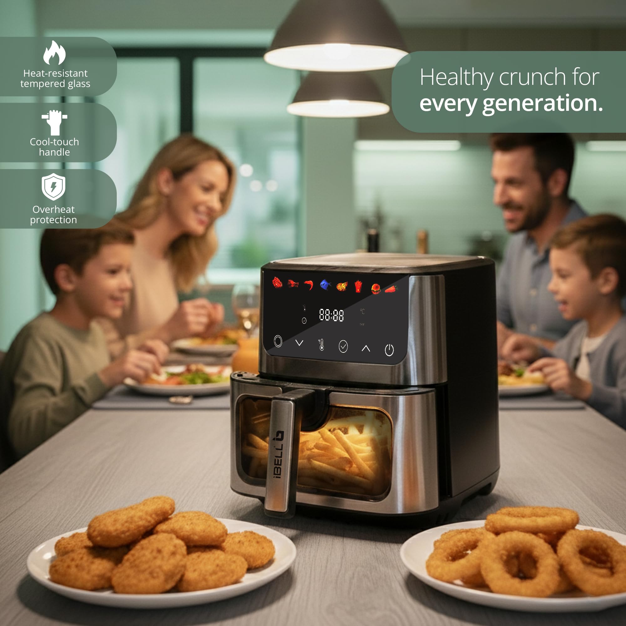 IBELL Air Fryer - 6.5L Digital Touchscreen -8