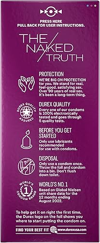 Miniatura 13 de Durex - Paquete surtido de condones Pleasure, condones de látex de goma natural para hombres, ajuste regular, aptos para FSA y HSA, 42 unidades (el