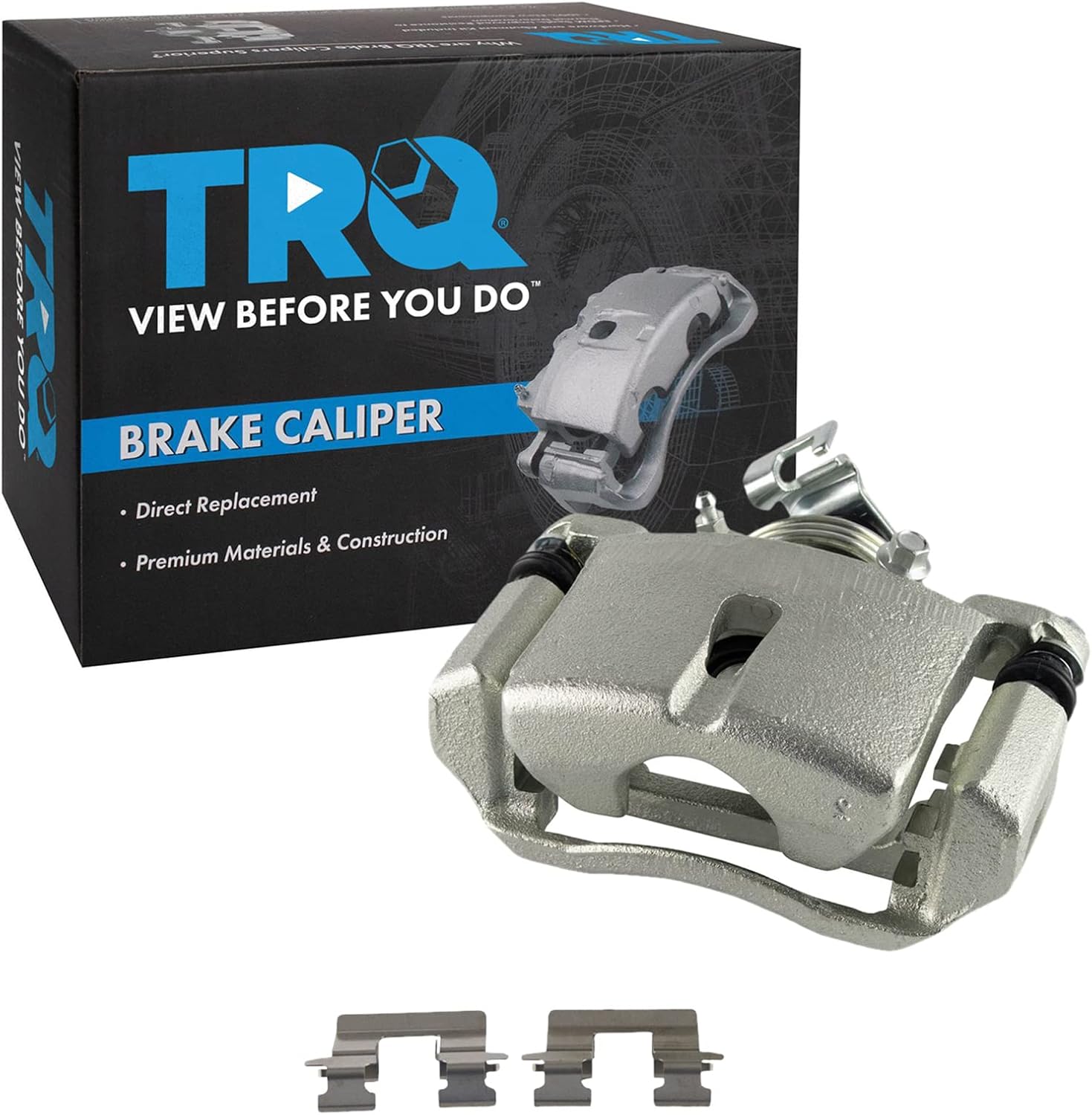 TRQ Rear Left Brake Caliper w/Bracket Drivers Side Compatible with 2005-2007 Buick Terraza 2005-2008 Chevrolet Uplander 2005-2006 Pontiac Montana Saturn Relay