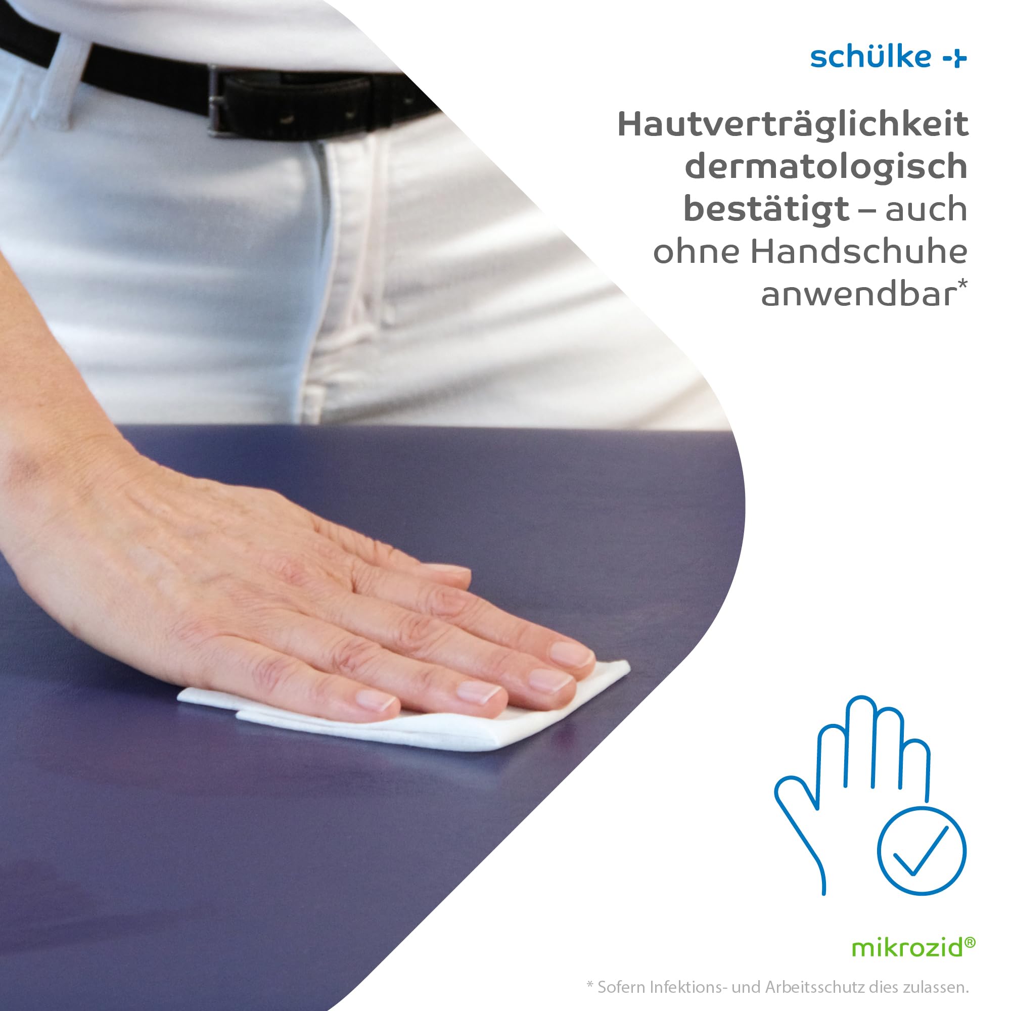 Schülke Mikrozid Universal Wipes Premium Desinfektionstücher, gebrauchsfertige Tücher zur Flächendesinfektion, 6 x 100 Tücher
