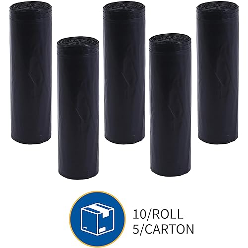 Miniatura 9 de Genuine Joe GJO01535 - Forro resistente para latas de baja densidad y resistente a pinchazos, capacidad de 60 galones, 56 pulgadas de largo x 39