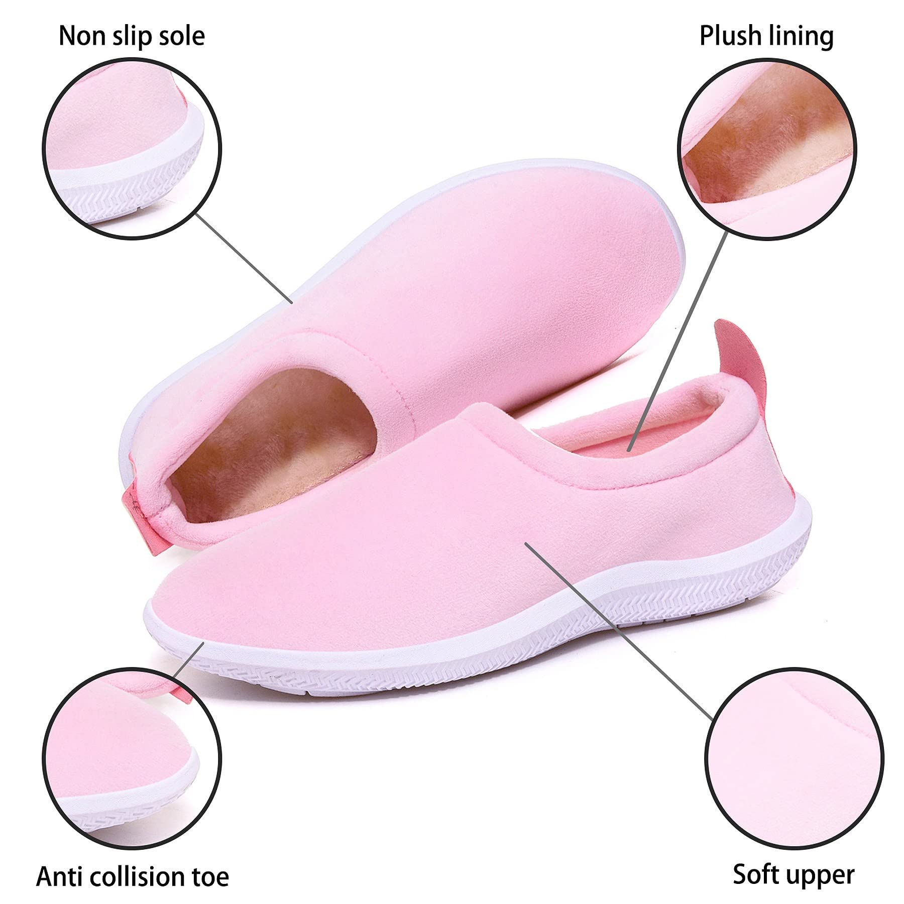 Pantofole da Uomo Ciabatte Donna Caldo Peluche Morbido Pelliccia Sintetica Scarpe per la casa con Pantofole Invernali