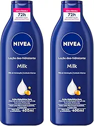 NIVEA Kit Loção Hidratante Milk Pele Seca a Extrasseca 400ml (2 unidades)