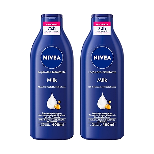 NIVEA Kit Loção Hidratante Milk Pele Seca a Extrasseca 400ml (2 unidades)