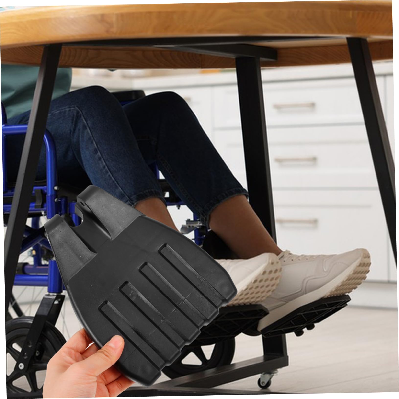 Healvian 8piezas Reposapiés De Rueda Para Sillas De Ruedas De Repuestos Estables y Seguros Para Discapacitados Pedales Portátiles y Ligeros Accesorios Confiables Para Mayor Comodidad
