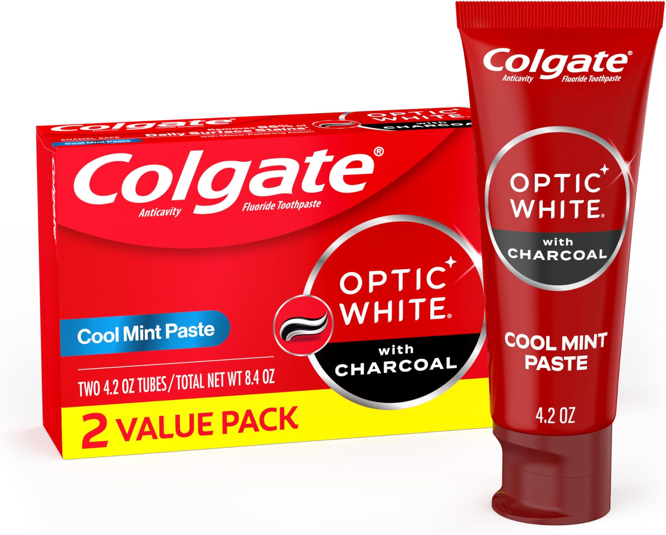 Optic White Charcoal