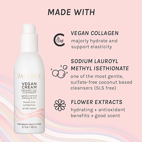 Vista 141 de Pacifica Lavado facial Sea Foam Mini tamaño de viaje, cuidado de la piel, limpiador espumoso suave diario, removedor de maquillaje, limpiador