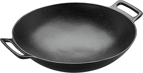 RÖSLE VARIO Wok Wok de hierro fundido esmaltado para freír, cocina asiática, apta para cocinas y barbacoas - 1