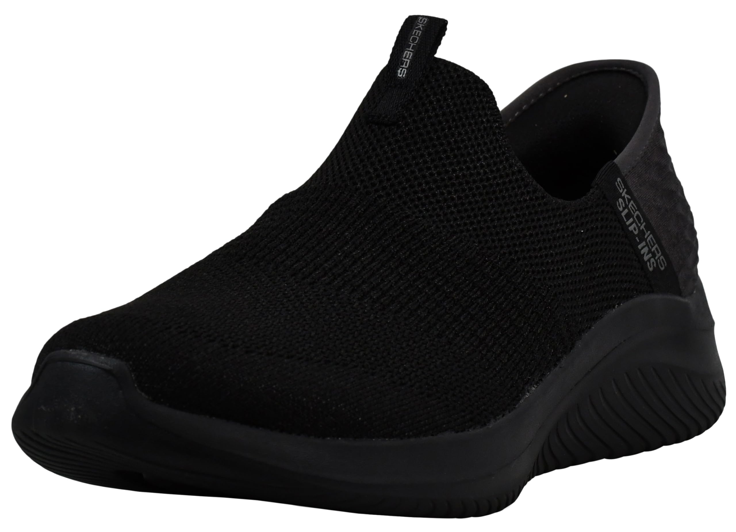 Skechers Bobs Men's B Flex-Frigid Edge Sneaker, Black/Black, 10.5 Wide