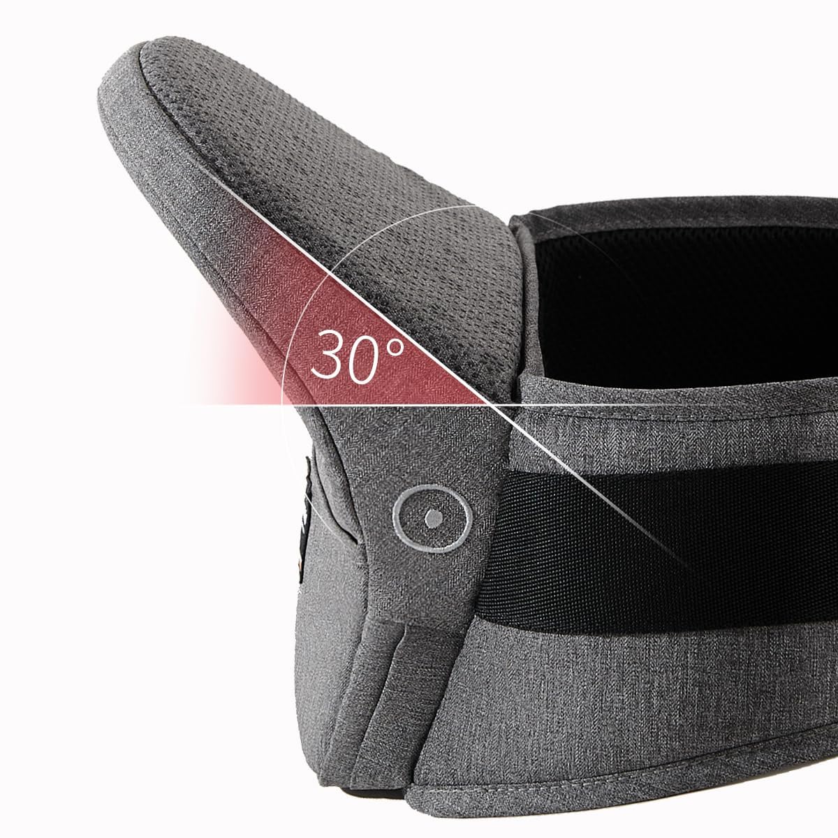 SUNVENO Toddler Carrier Hipseat, Baby Hip Seat Składany Carrier with Long Waistband für Aged 0-36 Months Newborns and Toddlers, Grey