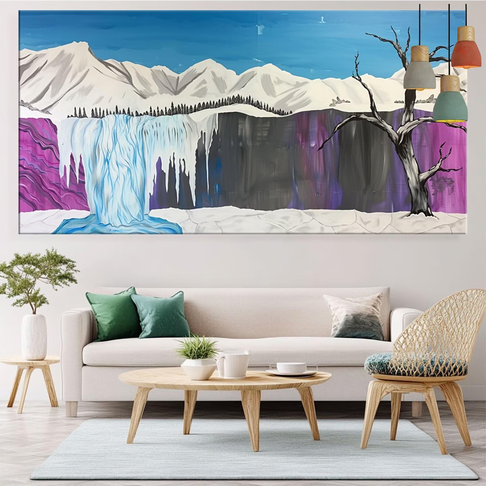 Diamond Painting Abstrakt Diamond Painting Erwachsene Fallen Bastelset Kinder ab 6 Jahre Mosaikherstellung Kreatives Geschenke für Mädchen Anfänger, Kreuzstich Arts Craft Zimmer Deko 70x140cm Y5-976