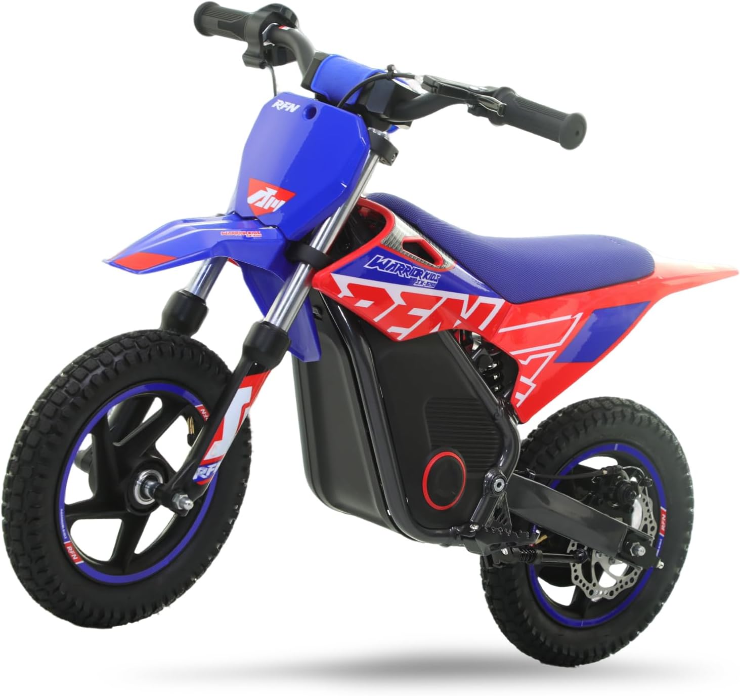 RFN Warrior Kids E150 24V Kids Electric Dirt Bike, 200W Electric Motorcycle 8 mph Max, 6.2-Mile Range Off-Road Bike with 2 Speeds for Ages 3-6