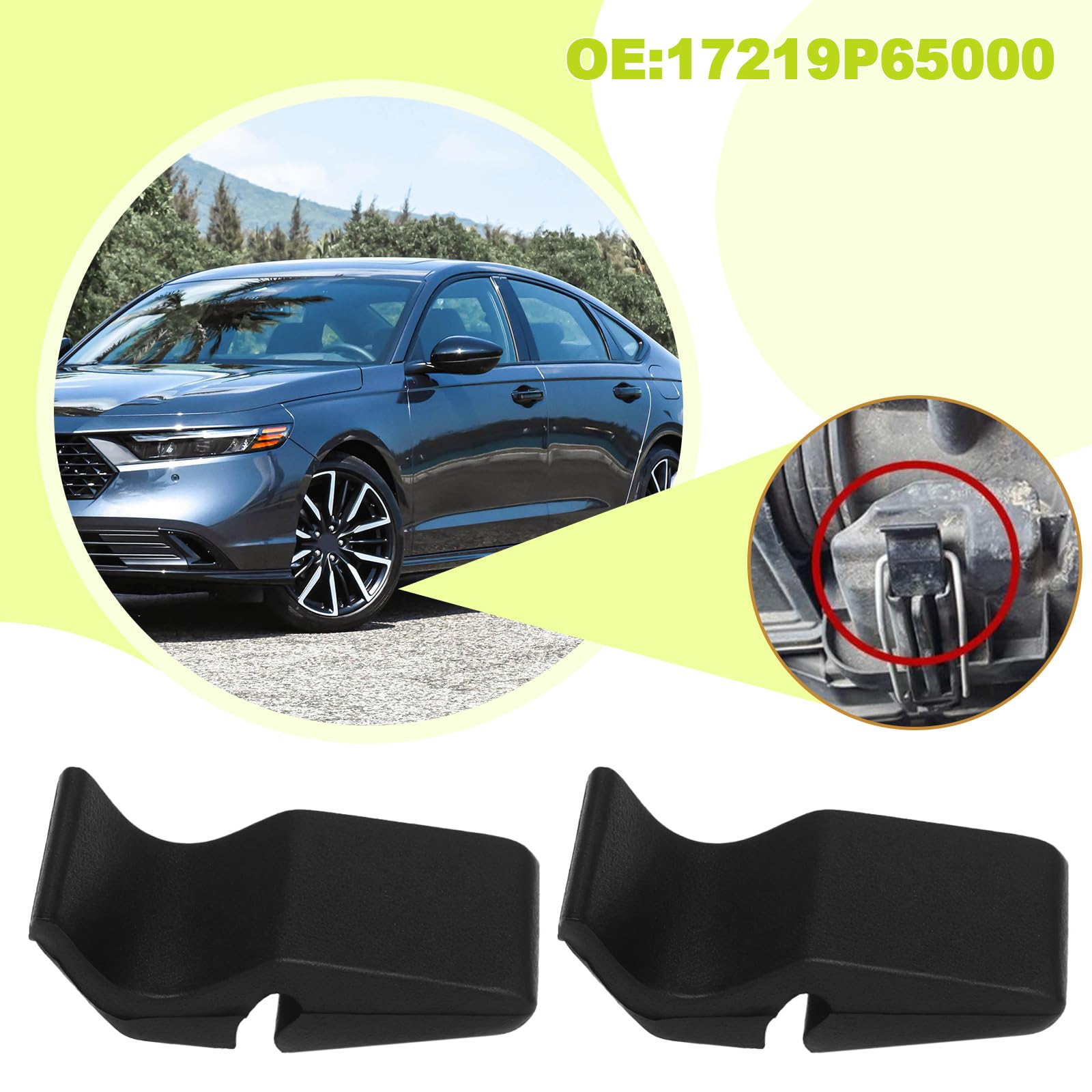 ECSiNG 4 szt. Klips do obudowy filtra powietrza samochodowego zacisk do obudowy 17219P65000 klips do obudowy filtra powietrza kompatybilny z Honda Accord 2018-2020 kompatybilny z Honda Jazz 2007-2020