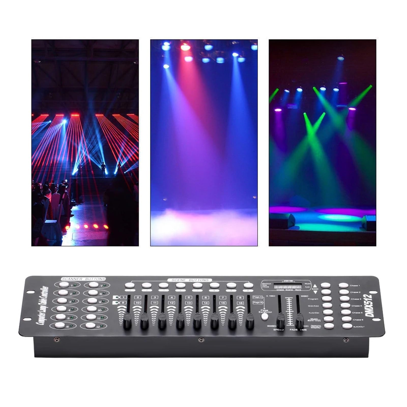 Kontroler DJ-ski, 192 Kontroler DMX Sprzęt DJ DMX 512 Konsola Oświetlenie sceniczne Sterowanie DJ-em Do reflektorów LED Par Moving Head Light