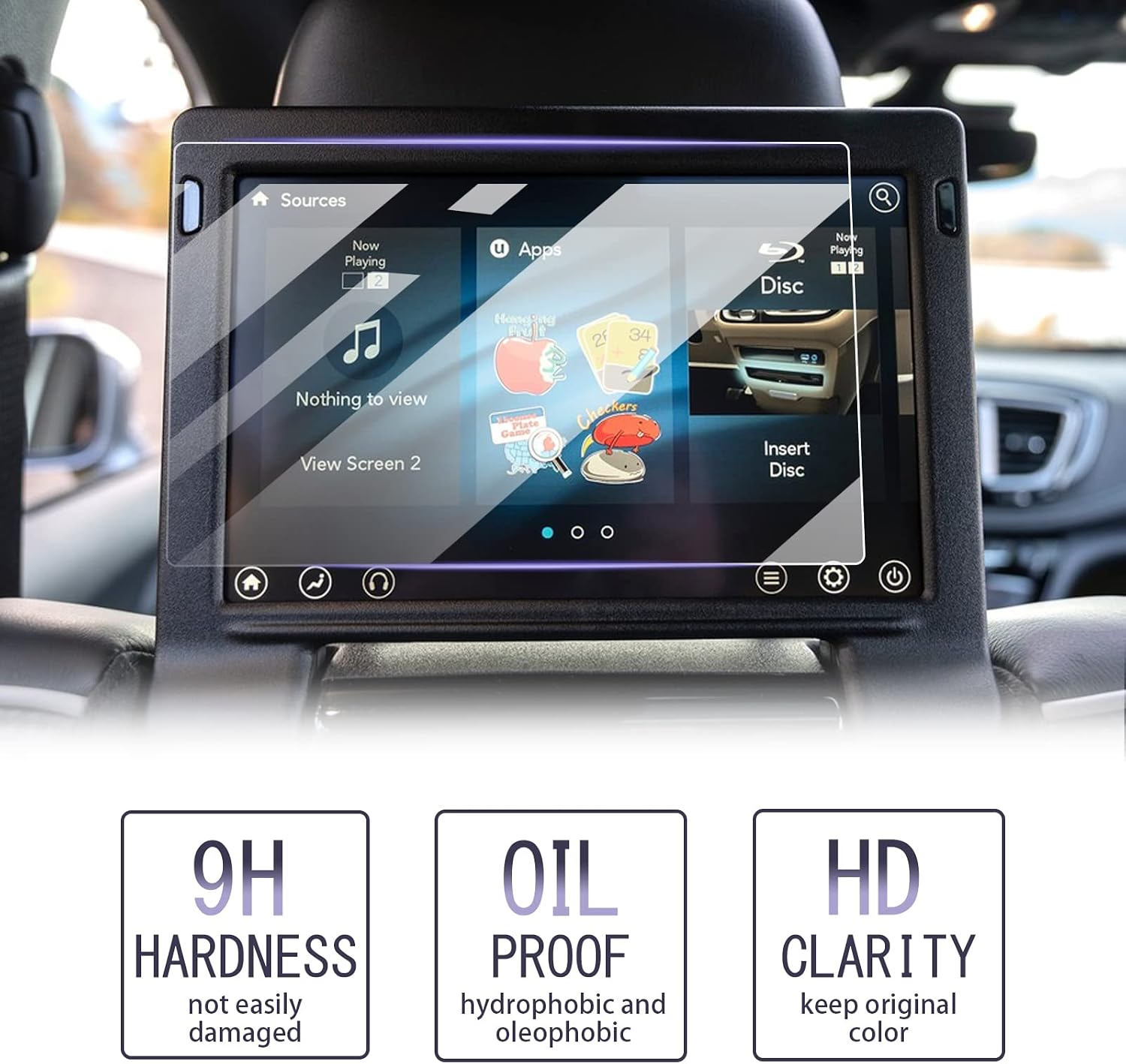 luwu for 2023 chrysler pacifica screen protector 10 1inch2017 2023 chrysler pacifica navigation protective film 2022 chrysler pacifica touchscreen pr