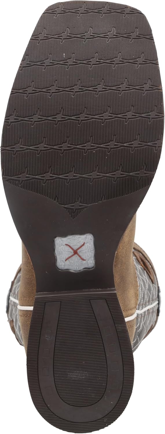 Twisted X Men's 14" Pull on Ruff Stock Square Toe Western Boot - Image 5