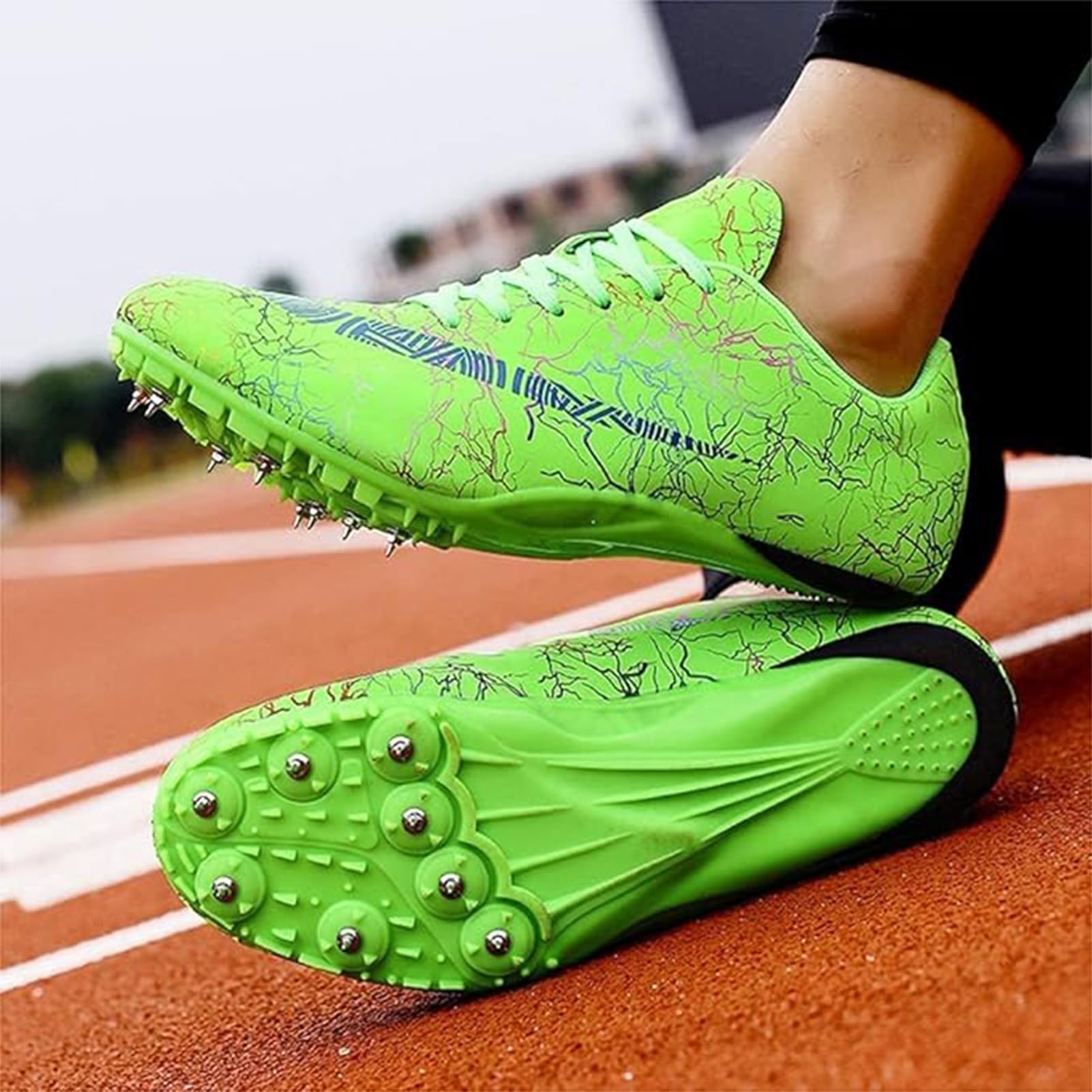 Scarpe da Atletica Leggera Scarpe da Atletica Leggera Scarpe da Atletica Leggera Scarpe da Pista per Donna Traspirante Leggero Traspirante Unisex Adulti per La Corsa Sprint, F, 37 EU