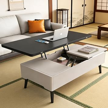 Multifunctional Coffee Table Lift Top Table 120x60x49cm