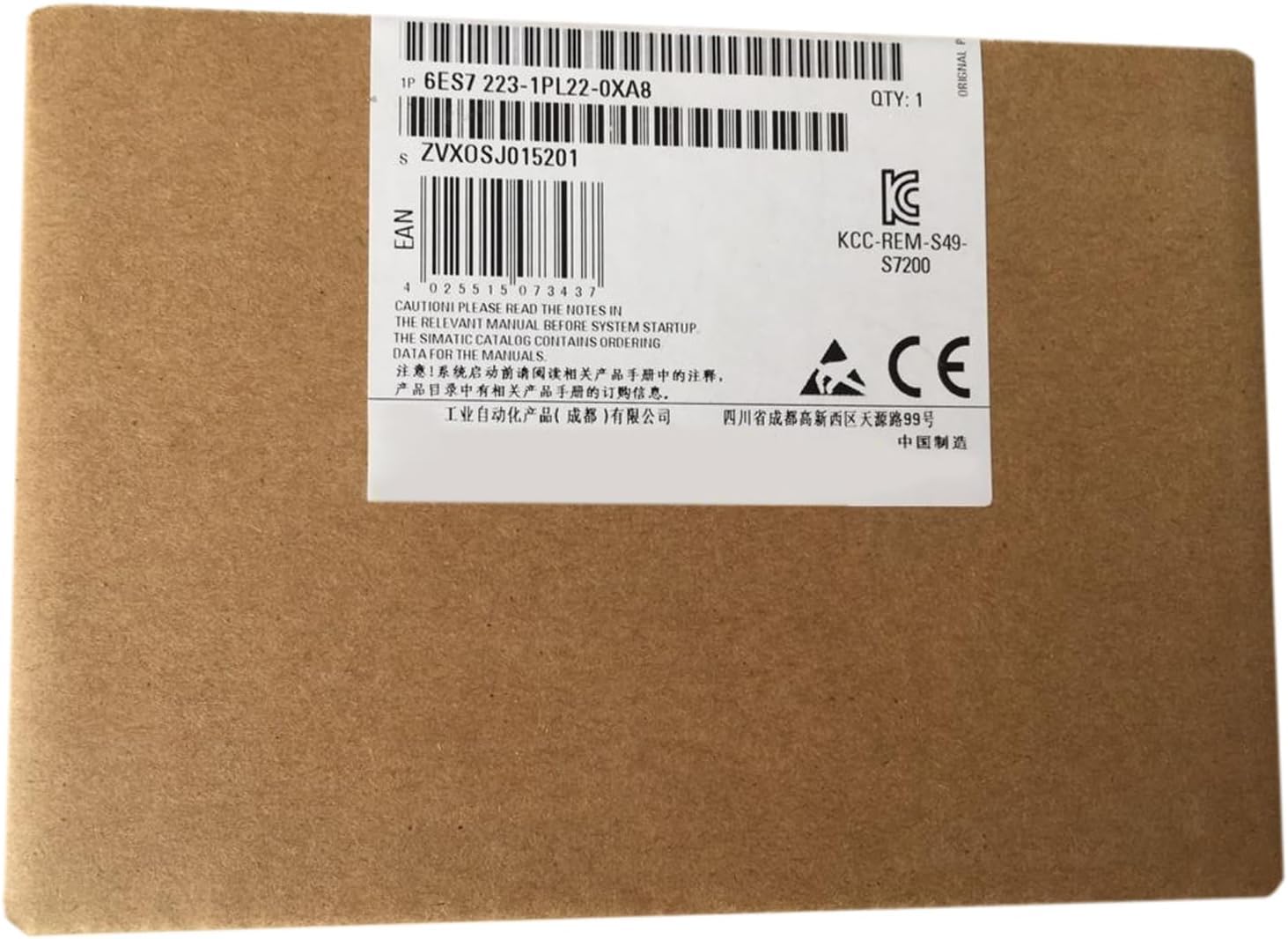 6ES7223-1PL22-0XA8 module d'entrée numérique pour automate programmable