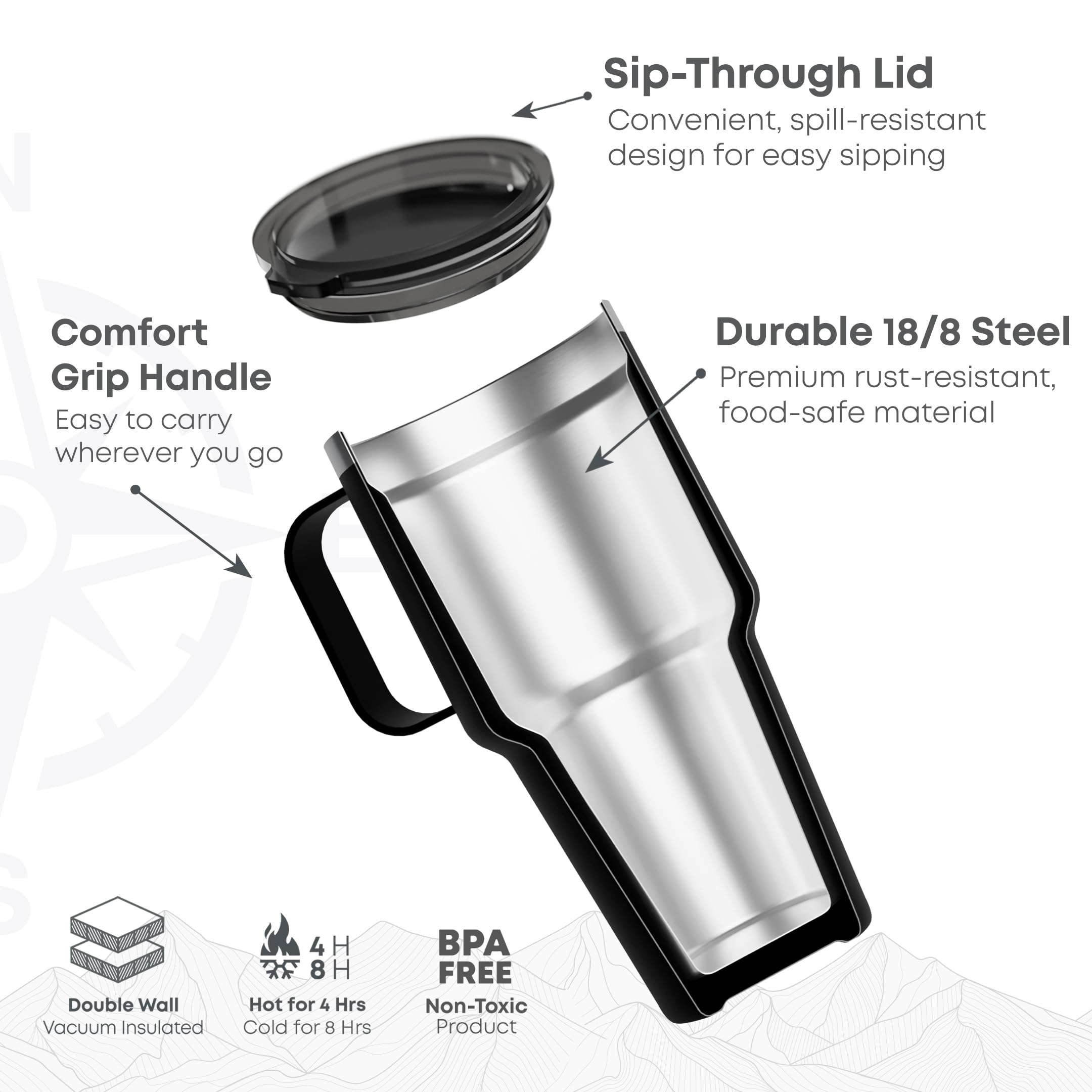 SmartShake Bohtal Insulated Nomad Tumbler - Harry Potter, Ravenclaw - 900 ml.